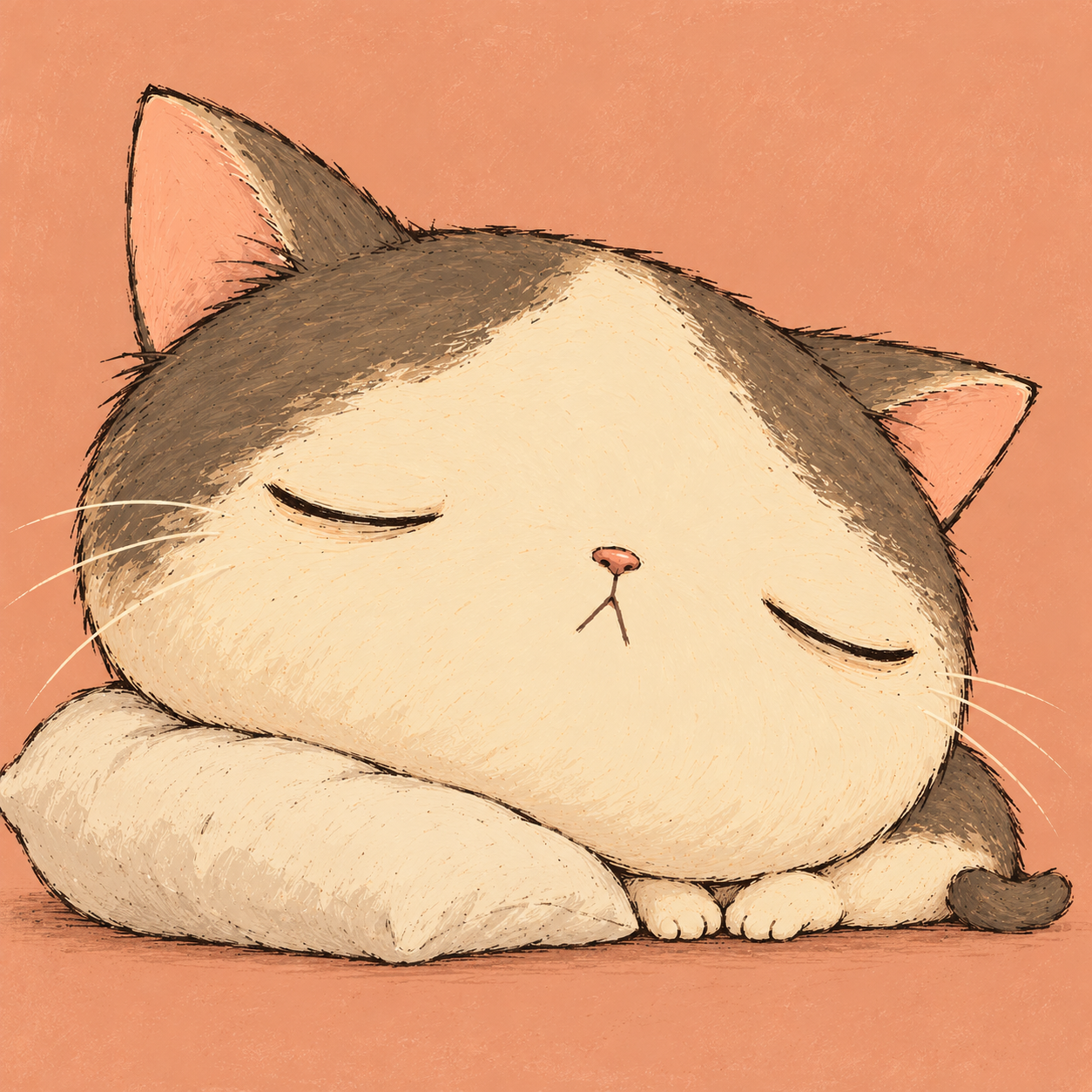 Dumbino sleeping on a pillow